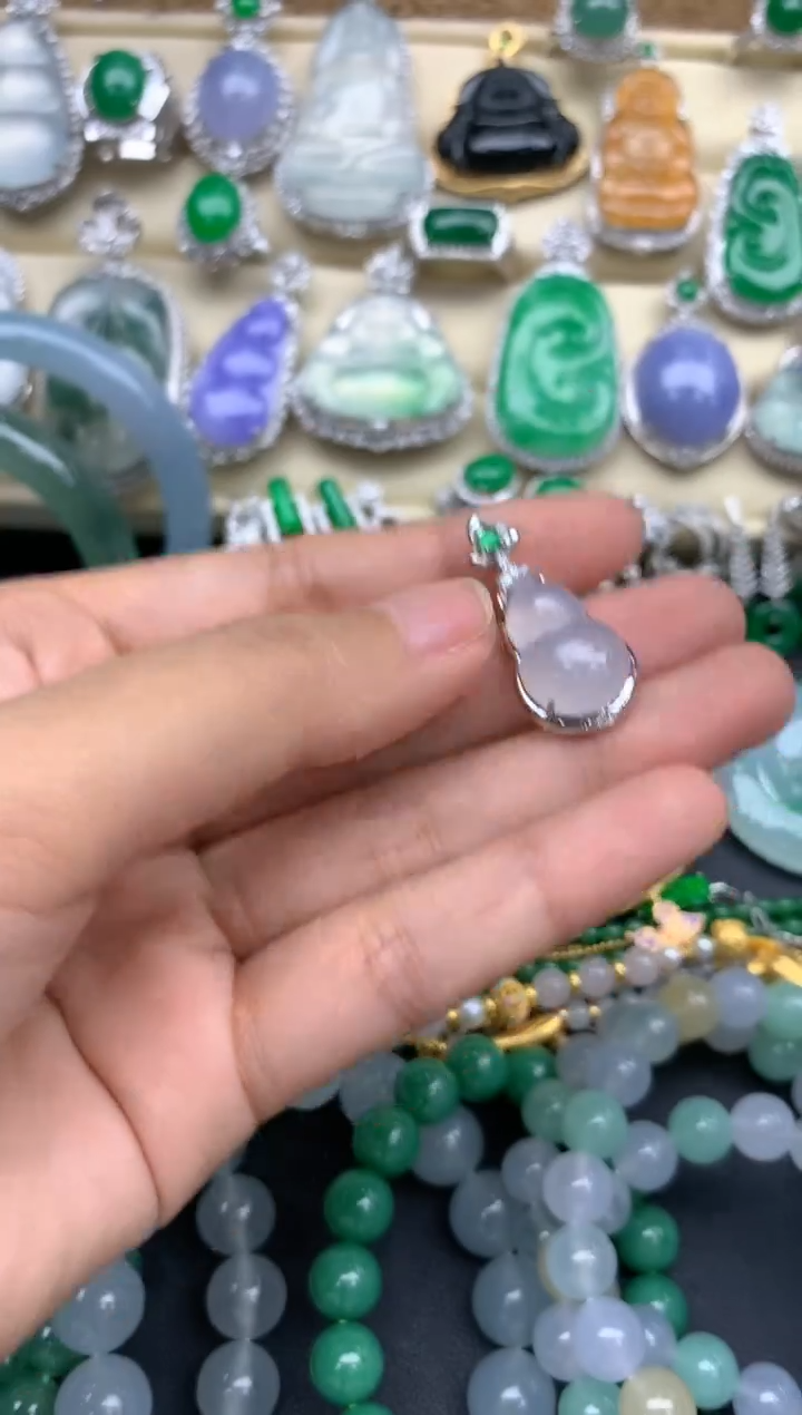 【闪购商品】翡翠颈饰18K金镶嵌154-中国好珍宝