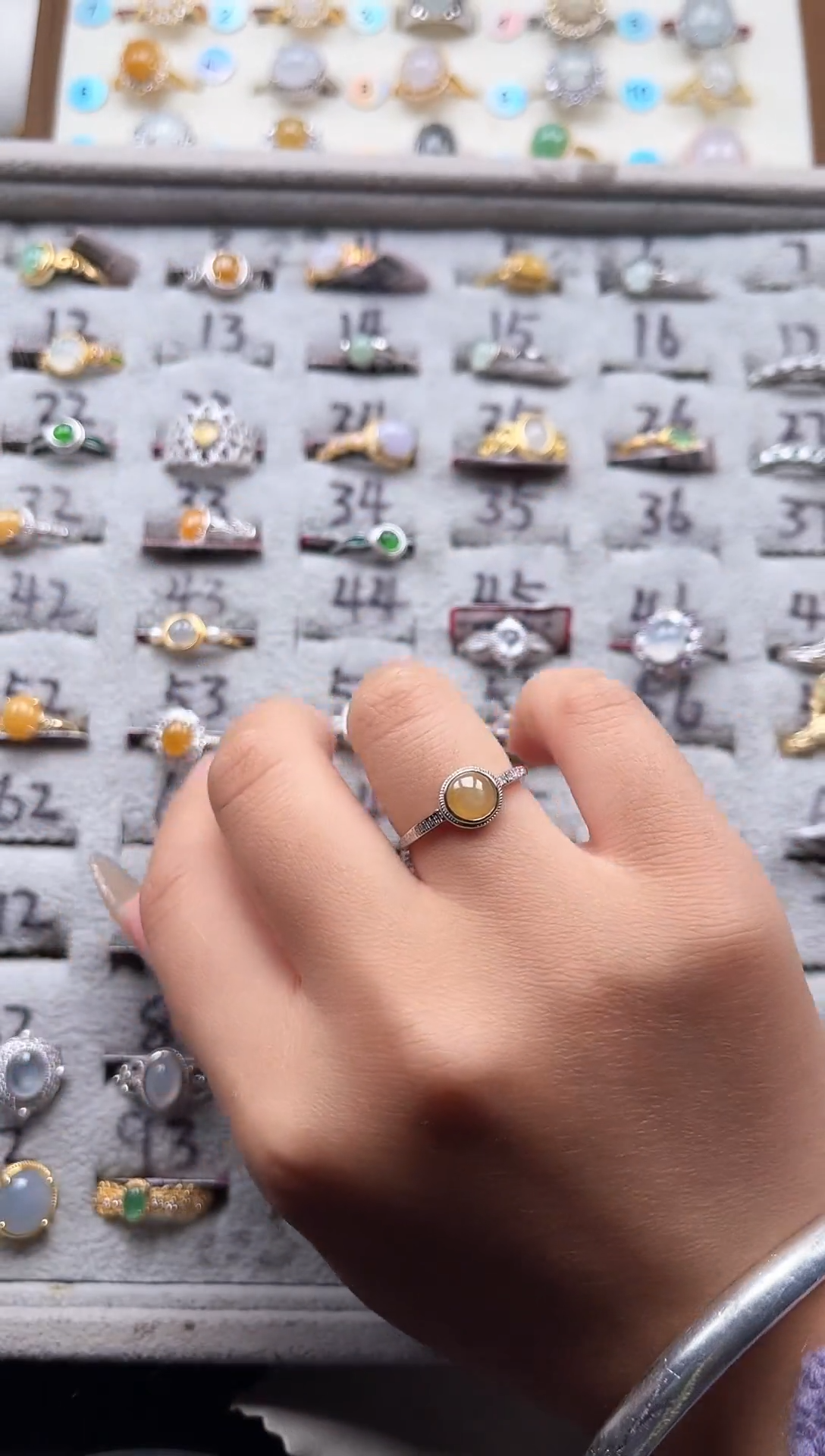 【闪购商品】翡翠戒指银S925镶嵌天然A货翡翠戒指