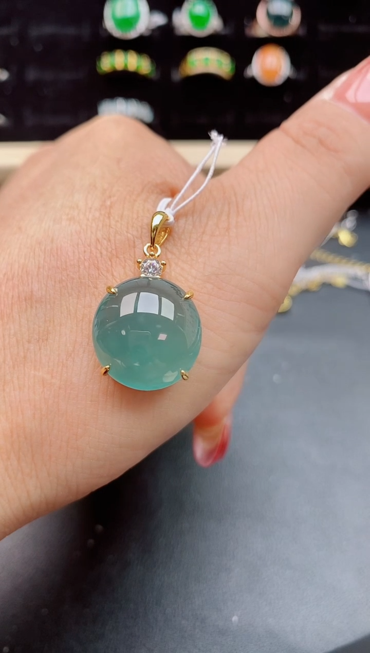 【闪购商品】翡翠吊坠(赠链)银S925镶嵌321321