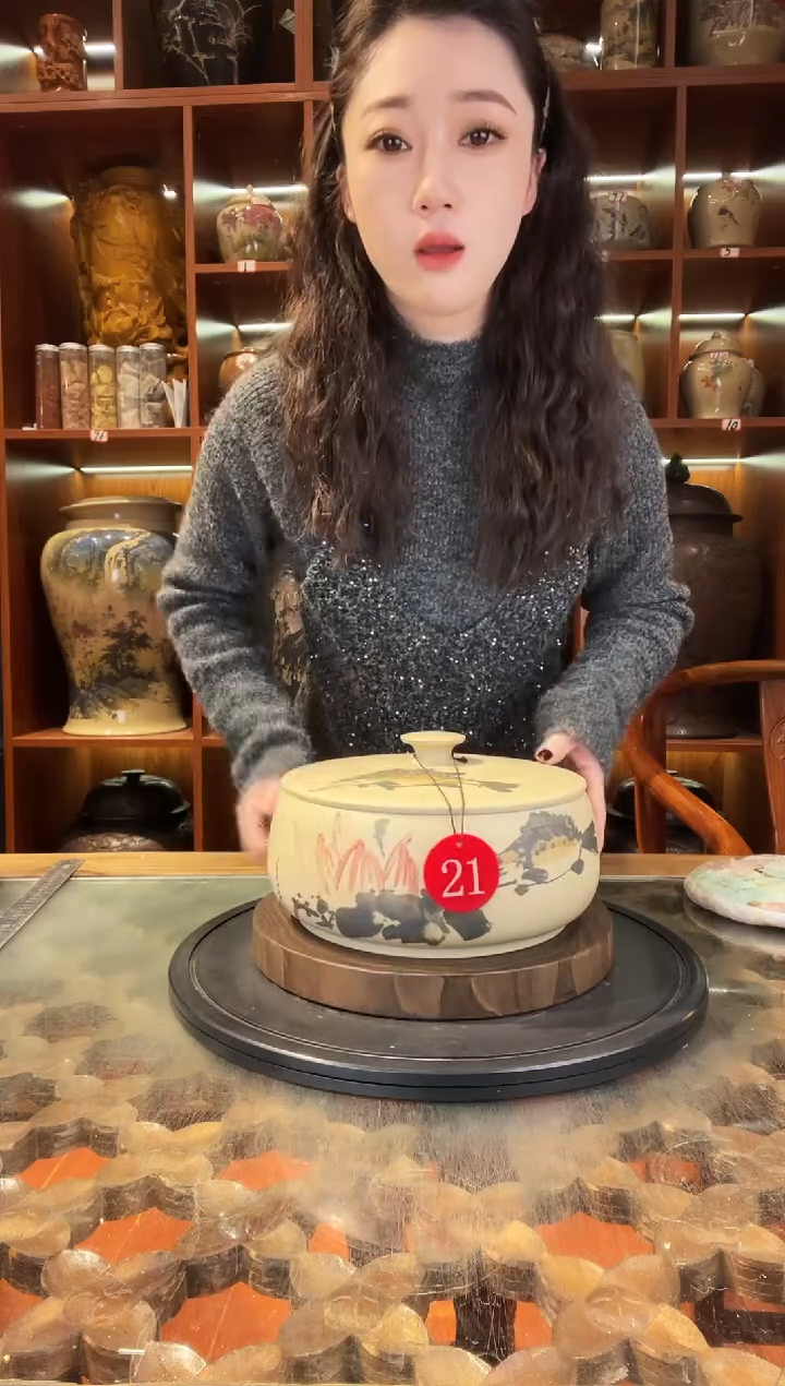 【闪购商品】缸云南建水紫陶三饼缸@21