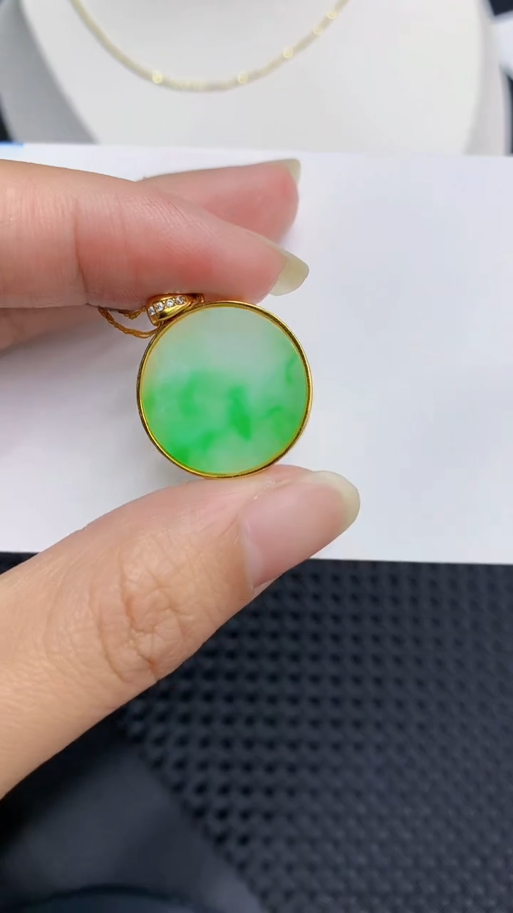 【闪购商品】翡翠颈饰银S925镶嵌            8