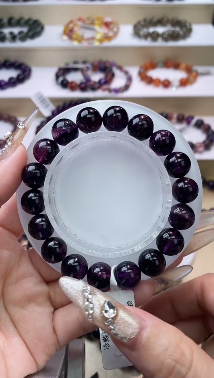 【闪购商品】水晶手链未镶嵌紫超七10m+