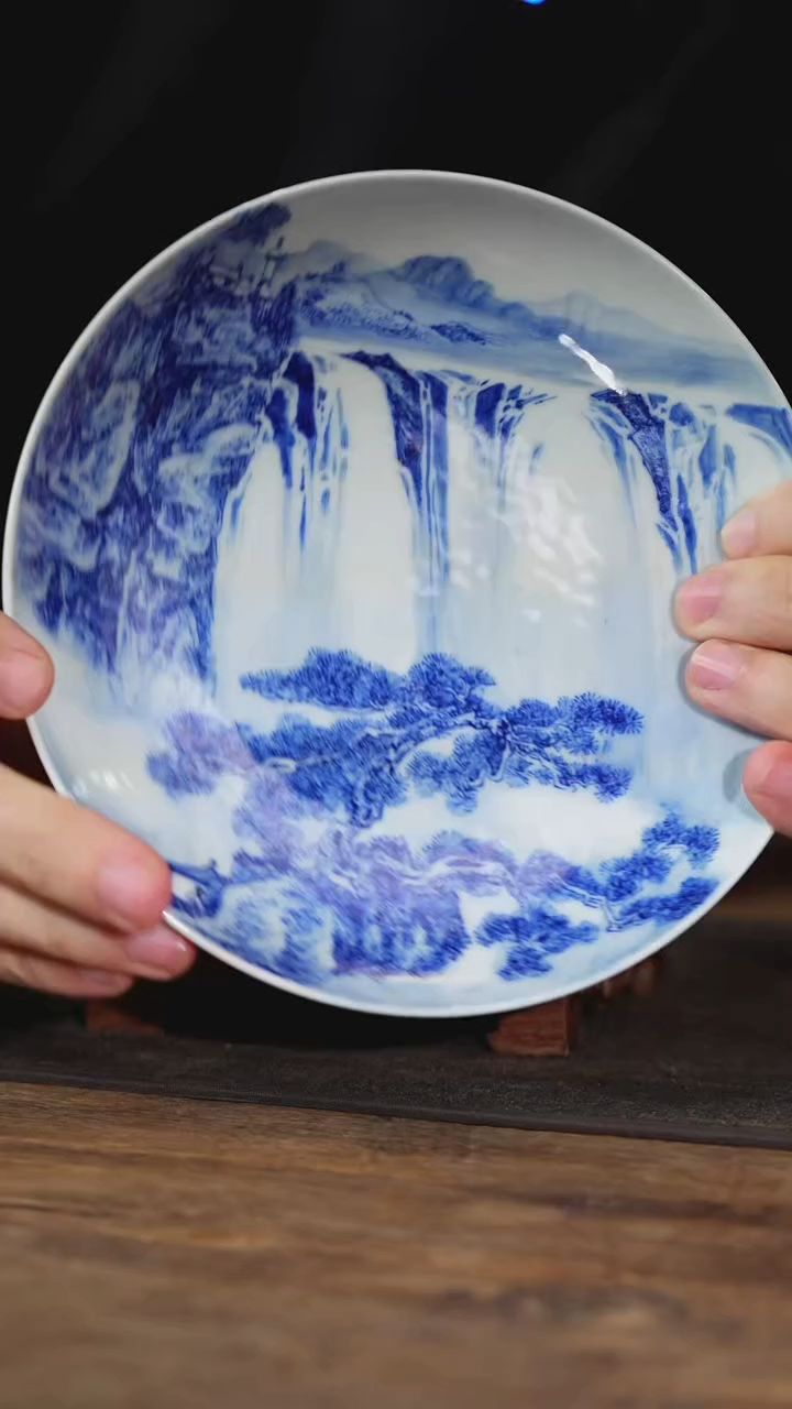 【闪购商品】摆件【瓷见如故】云山片玉大川 壶承