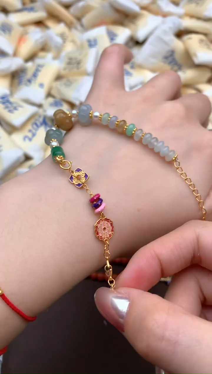 【闪购商品】翡翠手链银S925镶嵌一