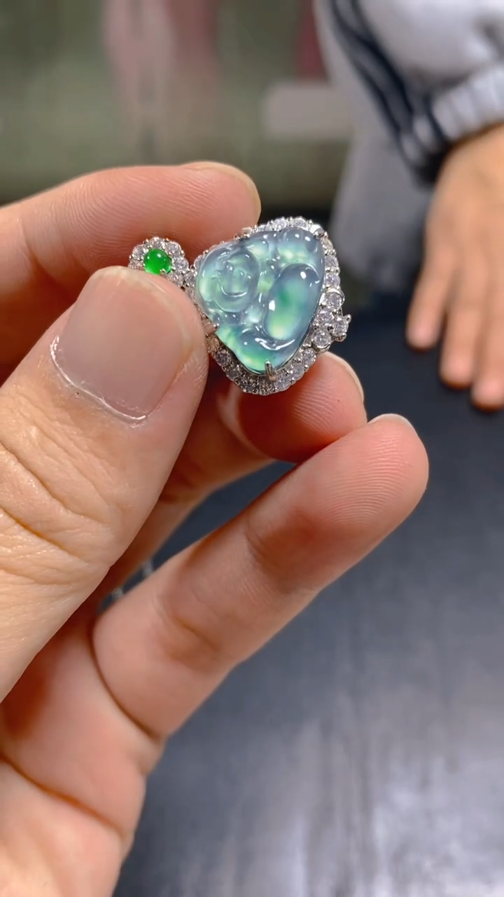 【闪购商品】翡翠耳饰未镶嵌0799741907多样性发一