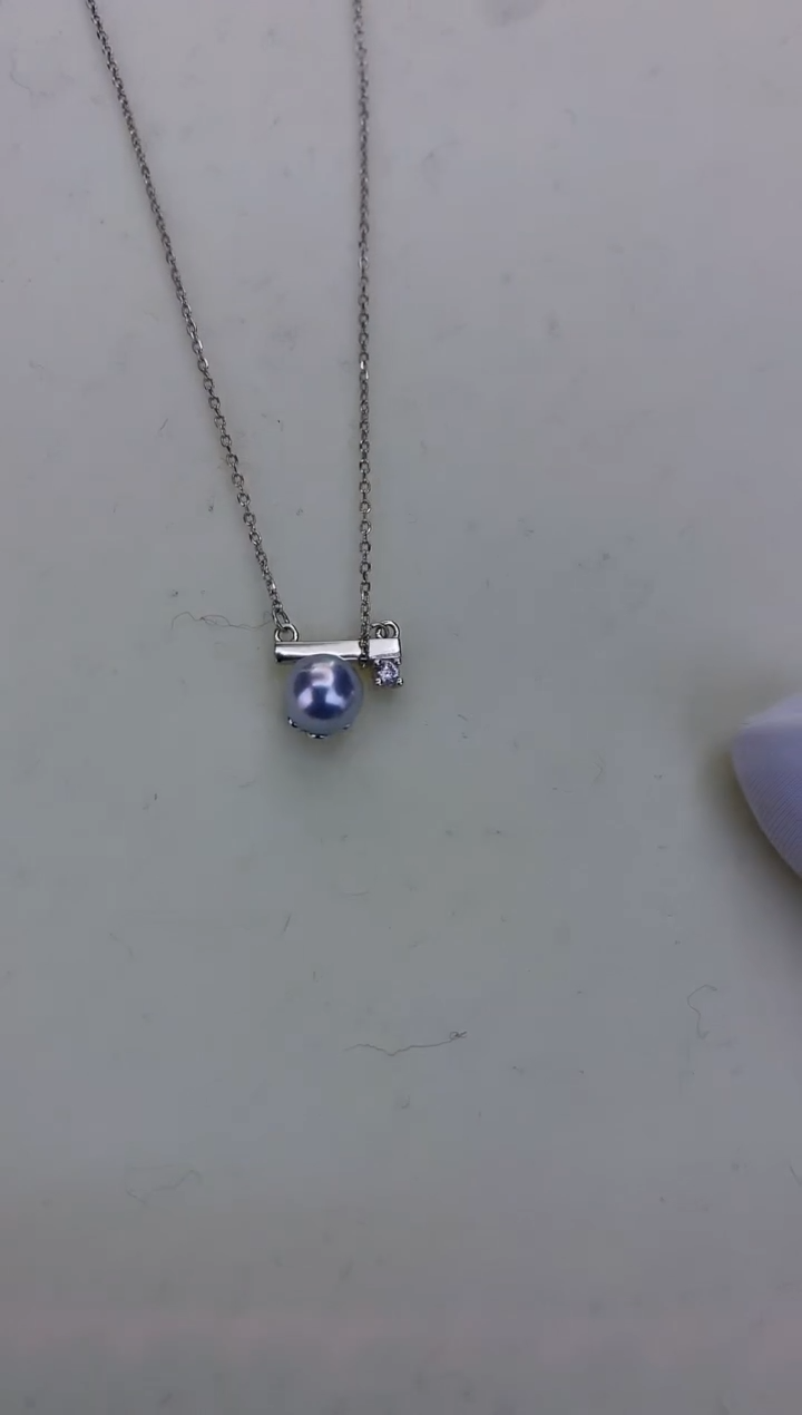 银S925镶嵌DA海水珍珠 GD088 套链 7