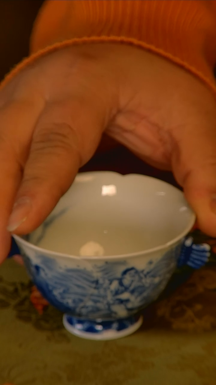 杯手工手绘杯杯很美丽