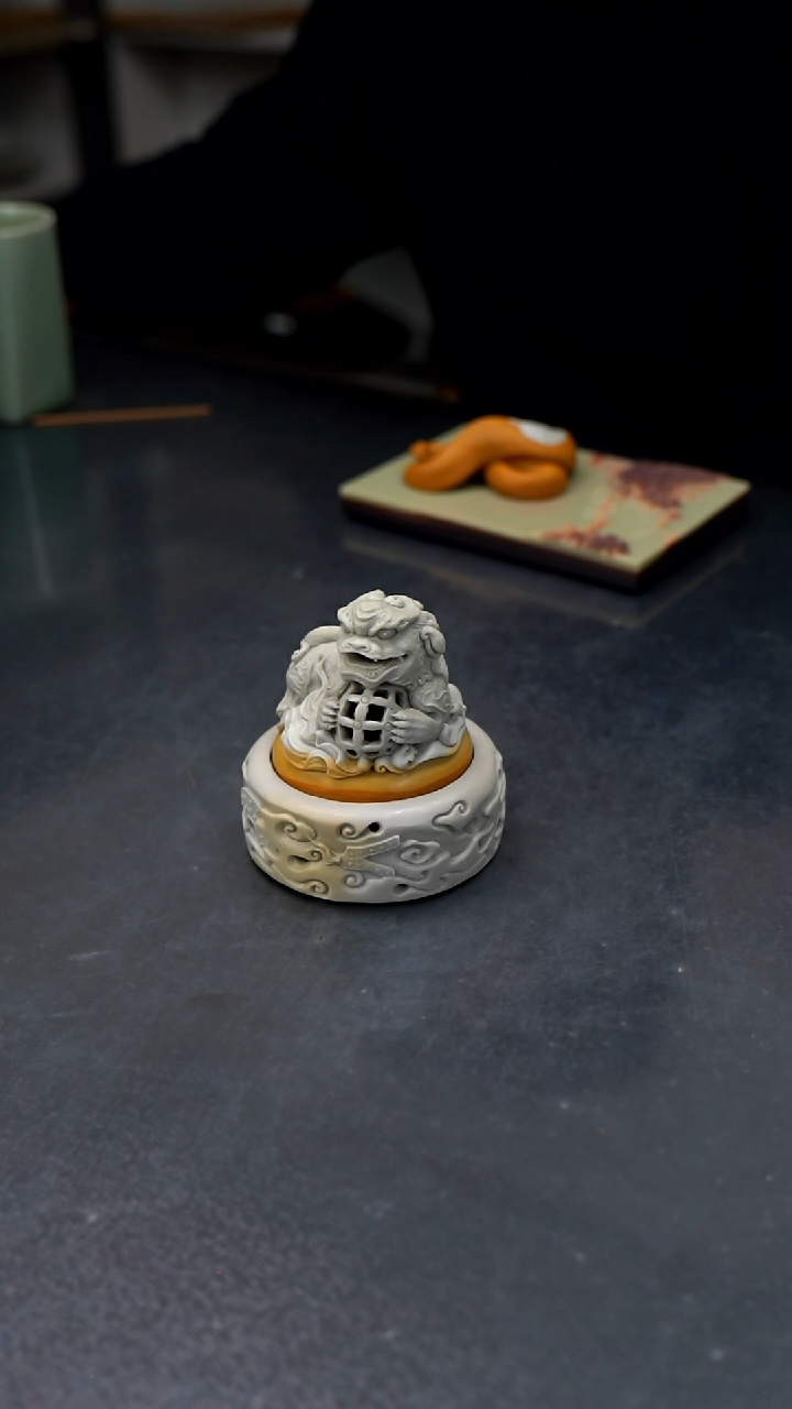 【闪购商品】狻猊香炉天然原石手工雕刻