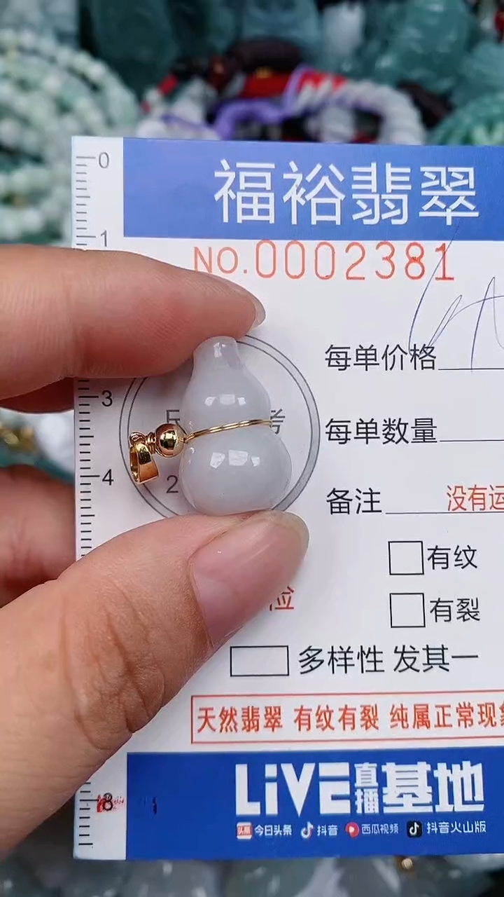 翡翠未镶嵌颈饰...0002381