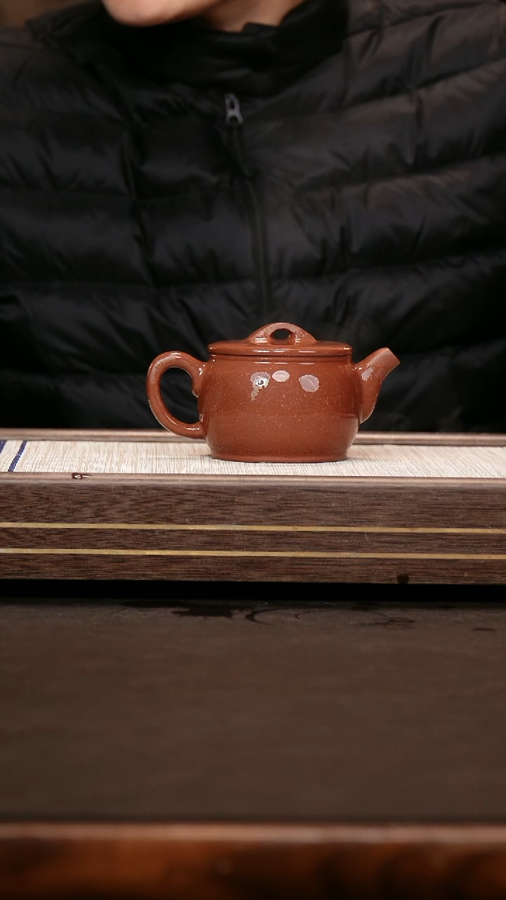 茶壶紫砂台西紫泥 汉瓦180cc