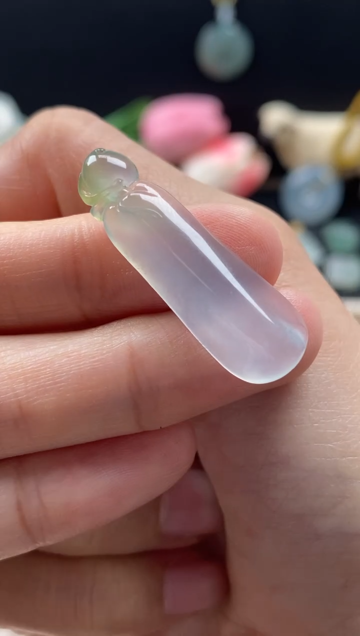 【闪购商品】翡翠颈饰未镶嵌翡翠冰种福瓜