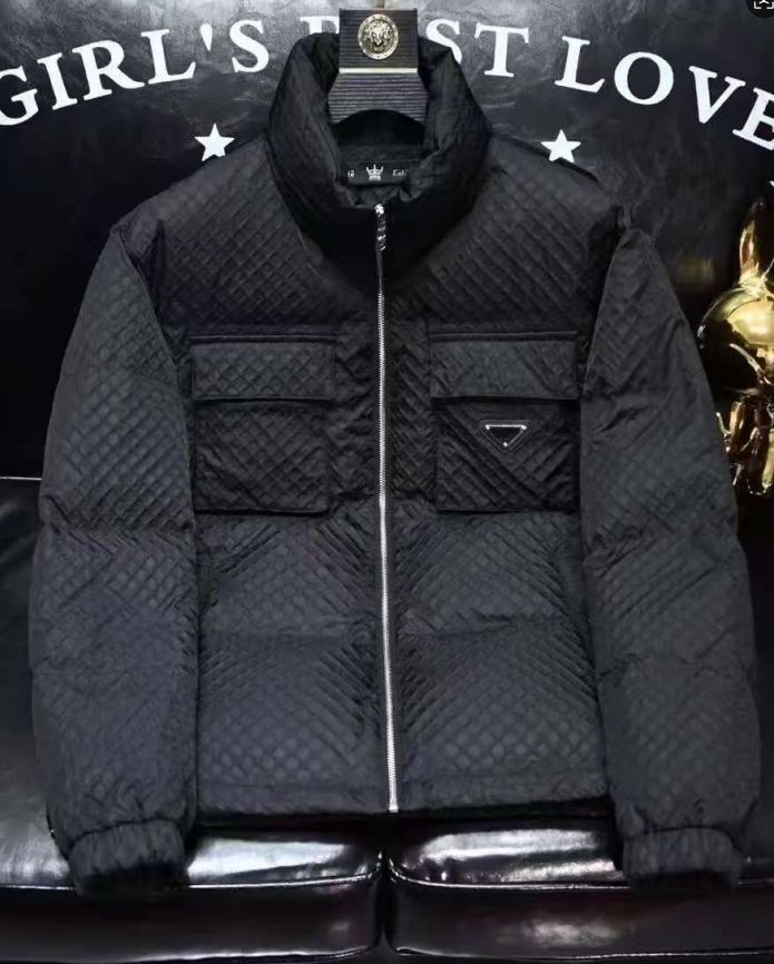 23150 新款轻奢男士款版加厚休闲保暖亮面羽绒服时尚潮流