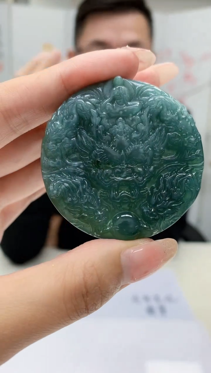 【闪购商品】翡翠颈饰未镶嵌5152MM-jj挂件5