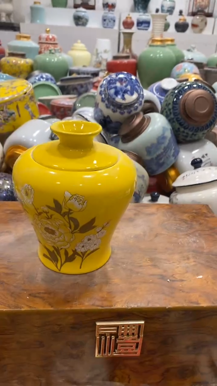 摆件陶茶叶罐密封罐储存罐