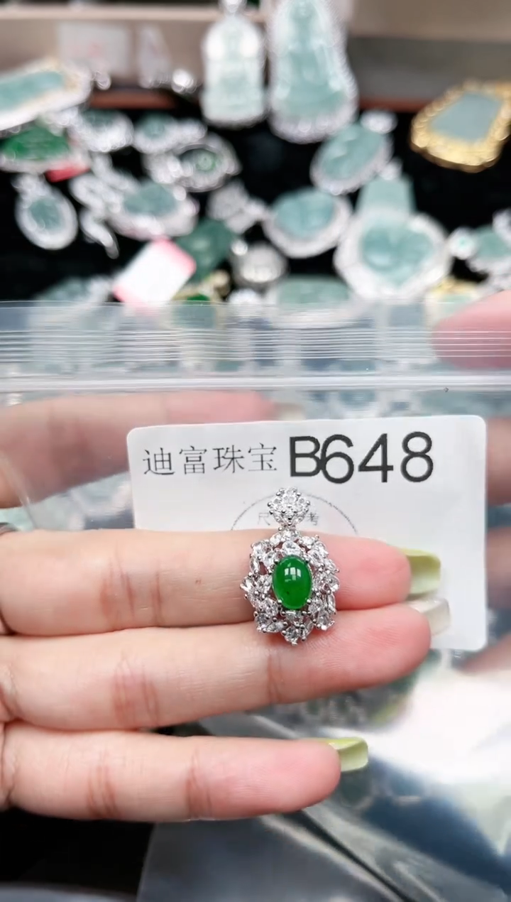 【闪购商品】翡翠颈饰未镶嵌648赠皮绳
