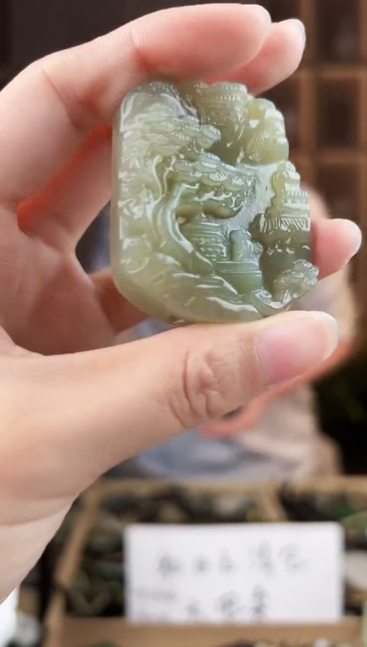 颈饰未镶嵌和田玉拍一发一，多样性发货
