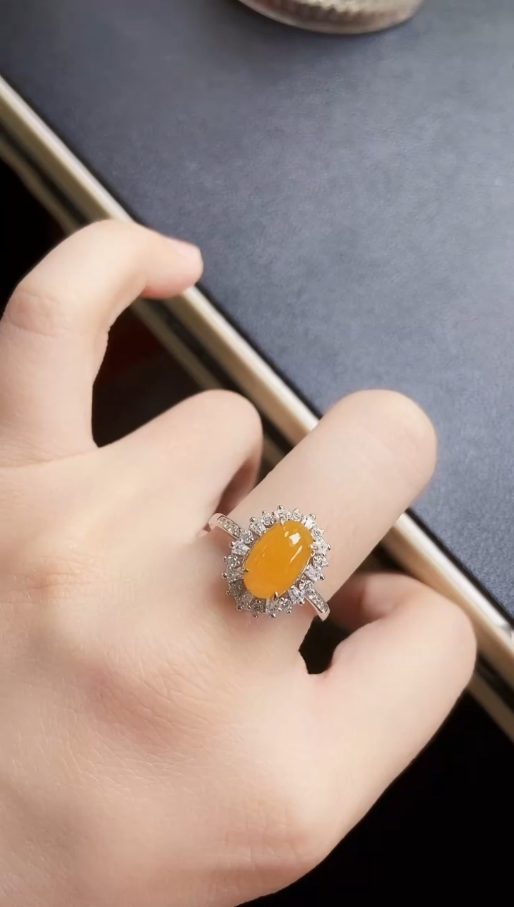 【闪购商品】翡翠戒指银S925镶嵌45664