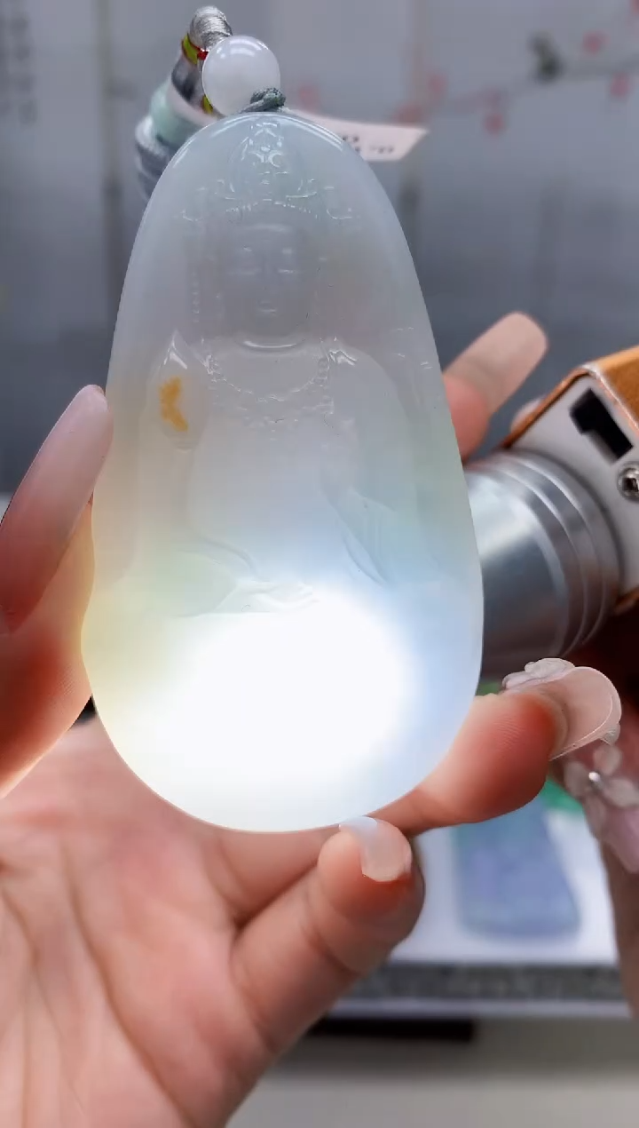 【闪购商品】定制翡翠未镶嵌3123lr-毛货挂件