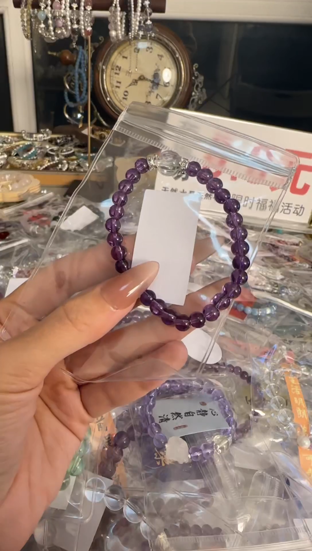 【闪购商品】水晶手链银S925镶嵌水晶 手链 银S925镶嵌