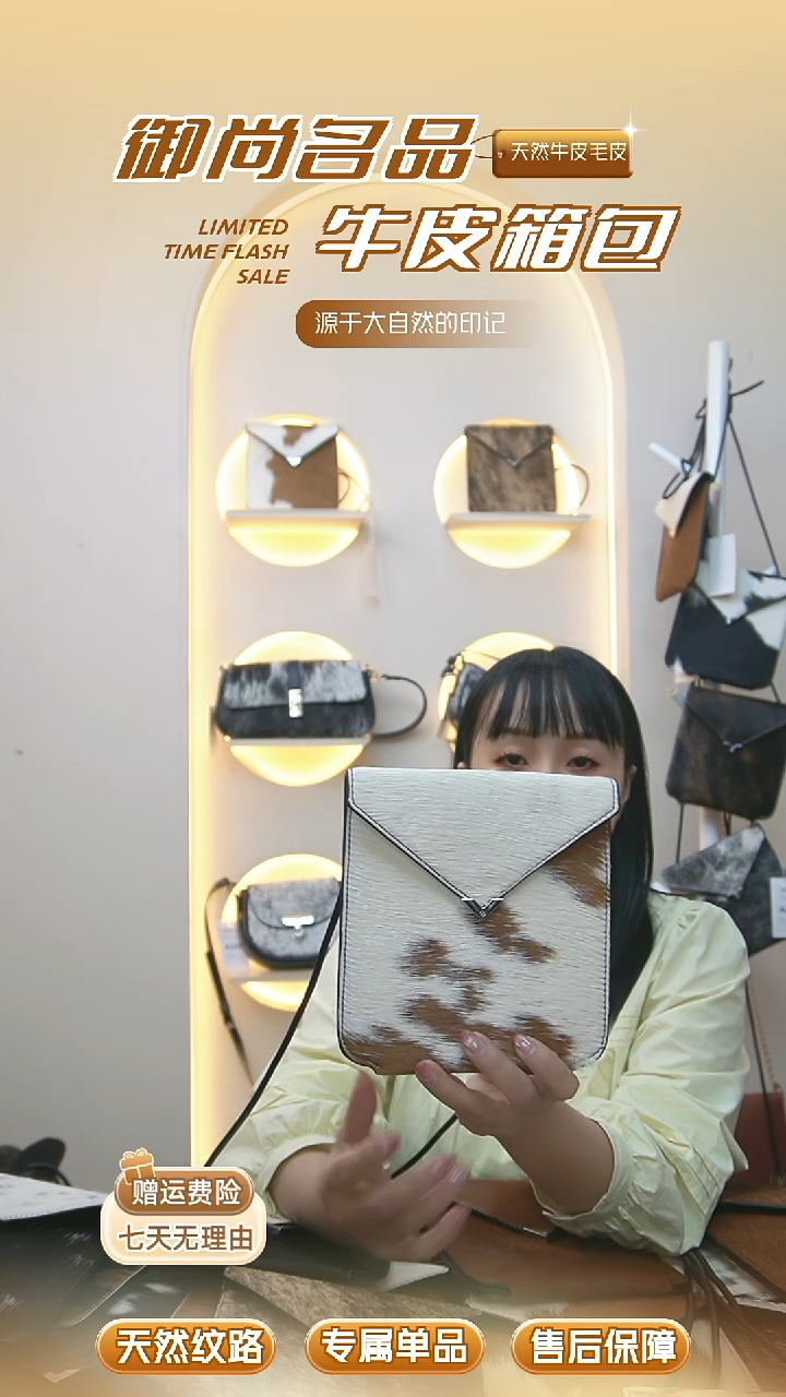 牛皮天然牛皮皮毛斜挎包手机包不重款女包真皮包单肩包简约时尚