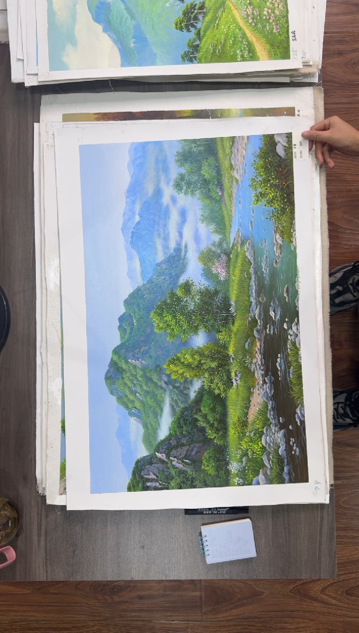 油画【104号】约50*70cm丨朝鲜原创纯手绘孤品油画丨顺丰包邮