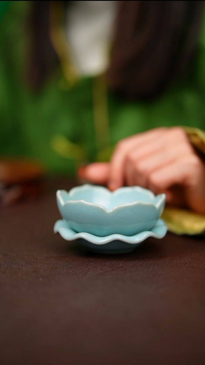 天青莲花茶漏不完美 简装