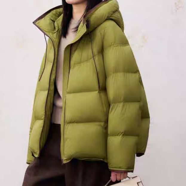 【进口品质】烟霞2025新款保暖气质羽绒服外套d573西西