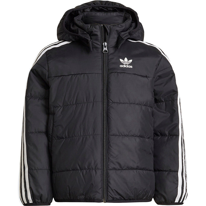Adidas/阿迪达斯正品三叶草男女小童款连帽保暖运动棉服HK2960  