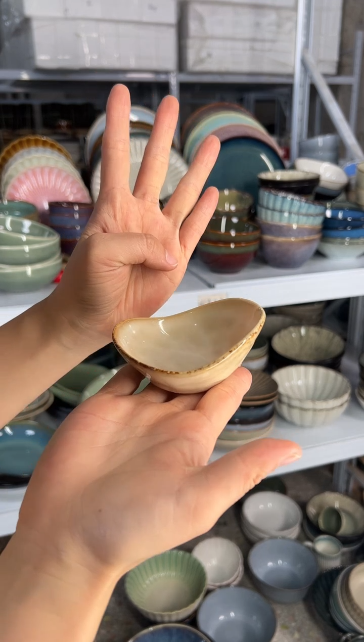 陶瓷外贸尾货瑕疵满20包邮X4 味碟