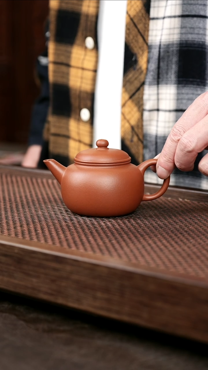 茶壶紫砂朱泥匏尊水平