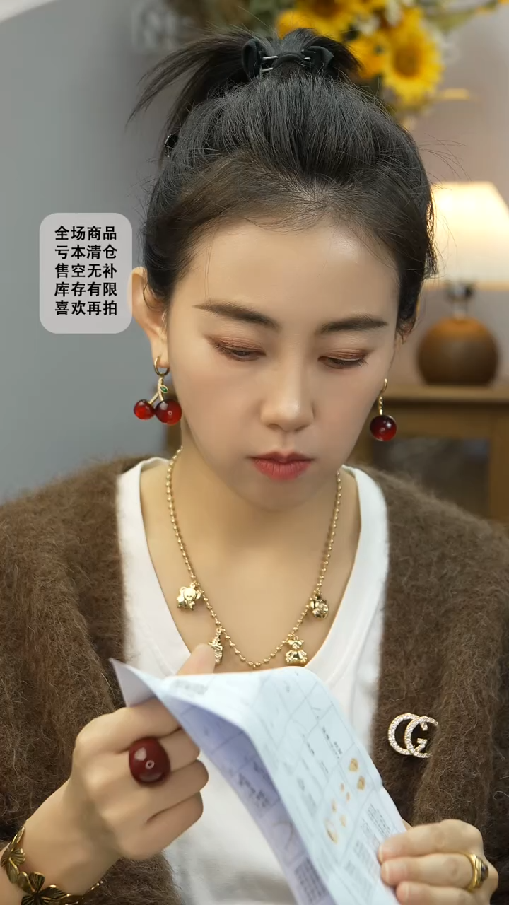 亚克力铜合金木*胸针