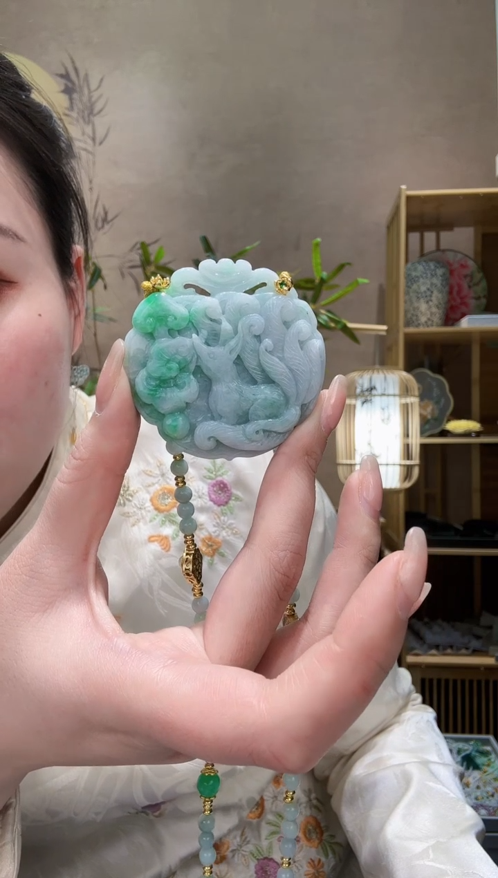 【闪购商品】翡翠耳饰未镶嵌吊坠