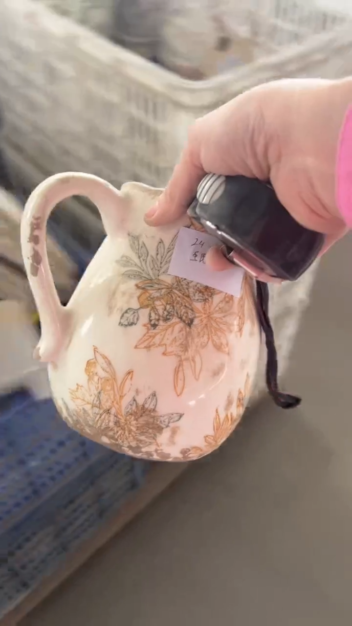 【闪购商品】陶瓷花盆15.5CM内口10CM