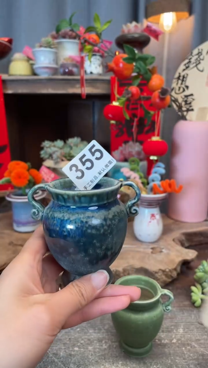【闪购商品】摆件355小芳手工花盆