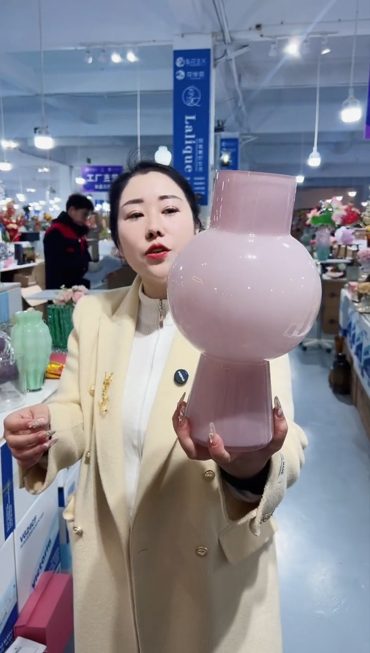 【闪购商品】玻璃花伴你花瓶-微瑕-PN58