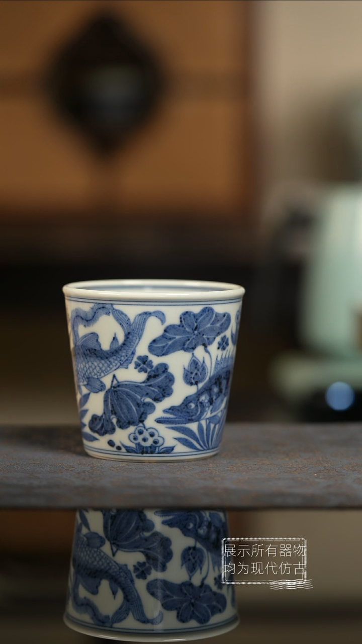 明续幽蓝鱼藻可乐杯