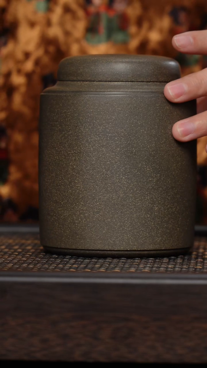 【闪购商品】紫砂茶杯非遗茶器-青洋桶茶罐