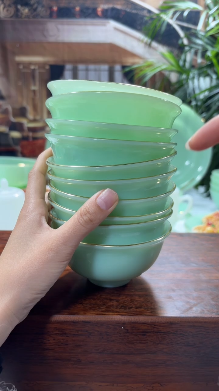 【闪购商品】... 4.5英寸玉瓷碗10个口径11.5厘米