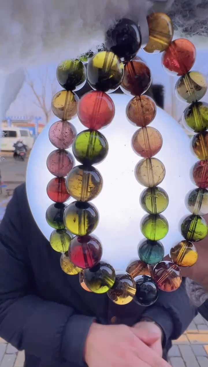 【闪购商品】碧玺手链未镶嵌B54 gyd473约9mm多样性发一件