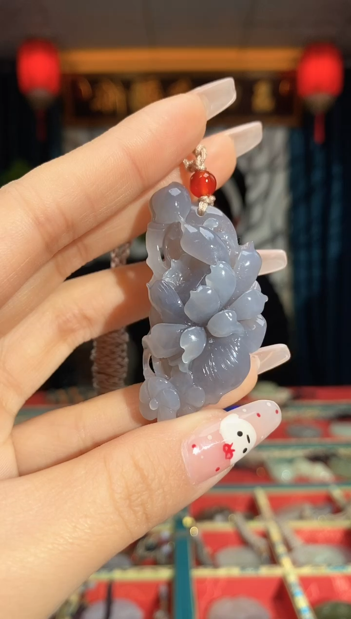 【闪购商品】和田玉颈饰未镶嵌花牌