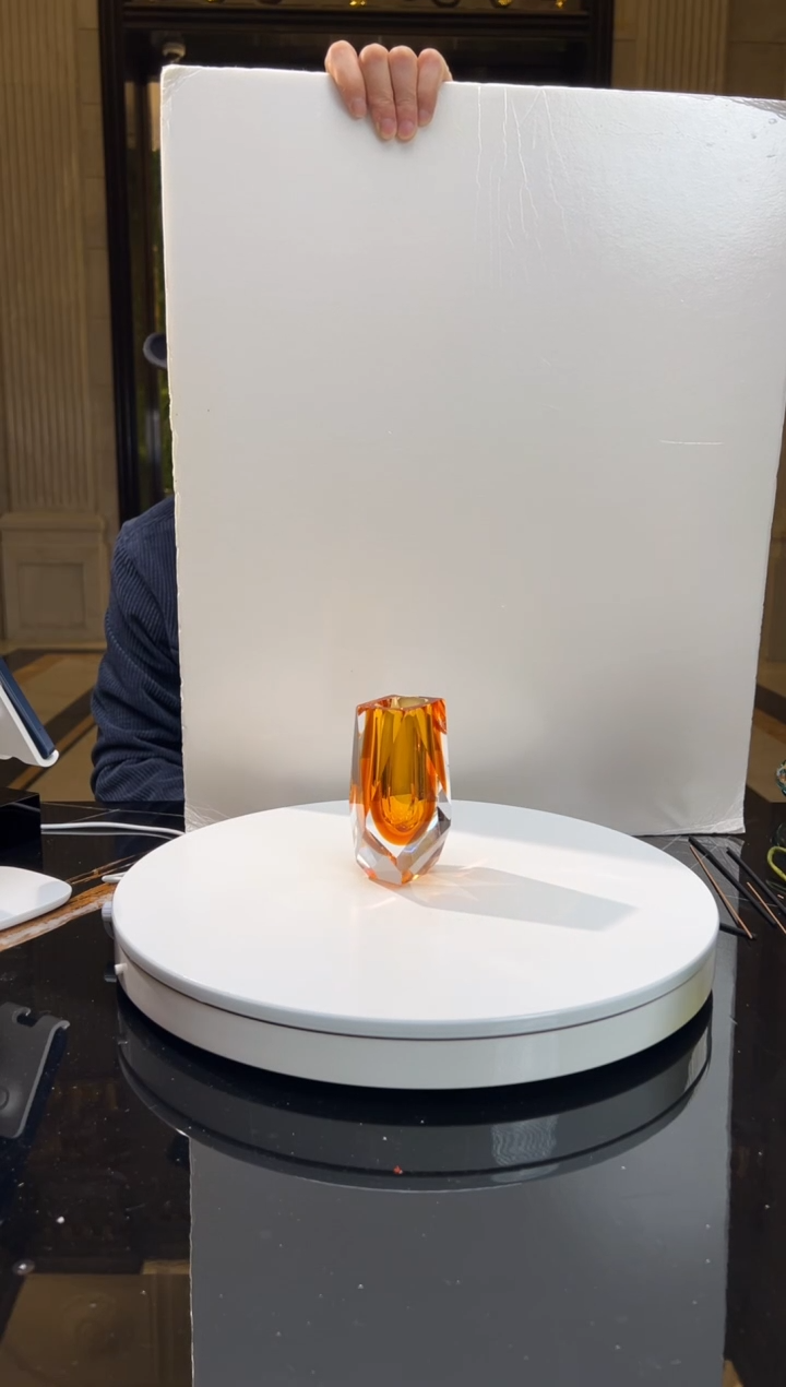 【闪购商品】摆件钻石切割茶金色小香薰瓶