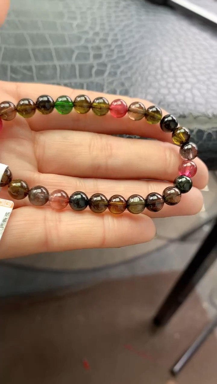 未镶嵌手串碧玺多样性发一条