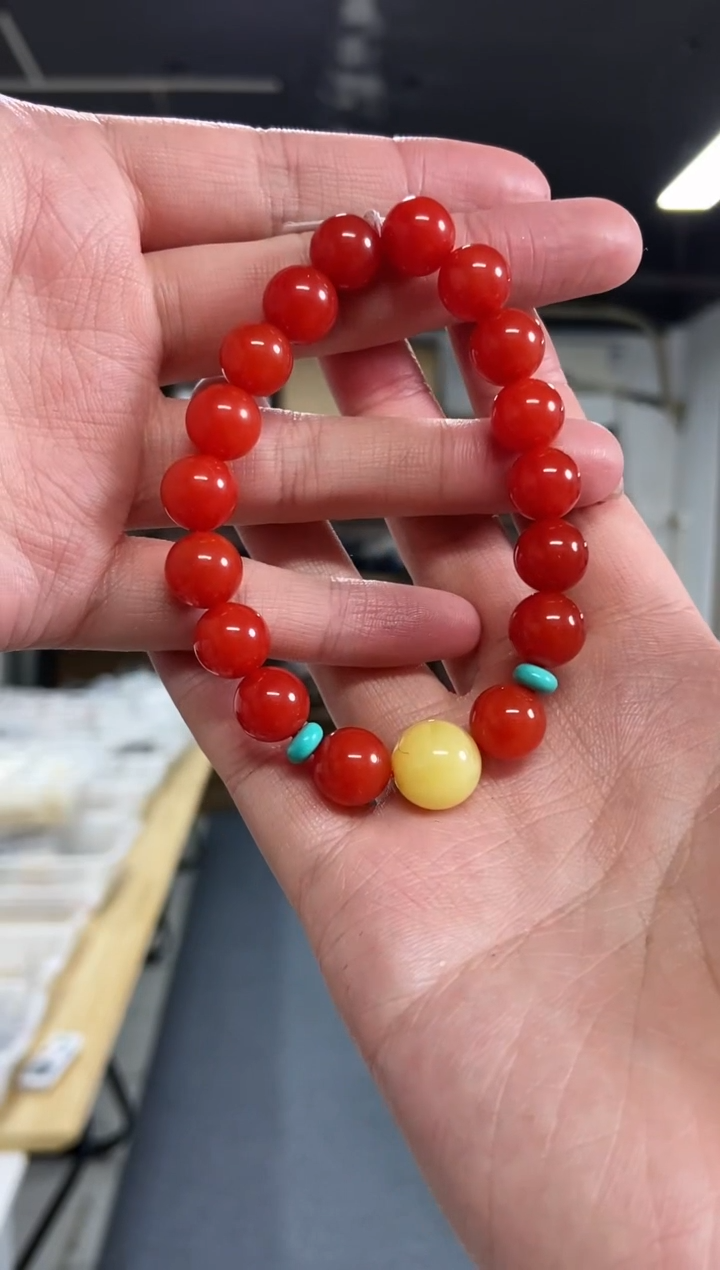 【闪购商品】南红玛瑙手串未镶嵌多样性发其一颜色微差