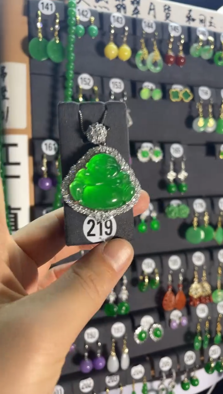 【闪购商品】翡翠颈饰银S925镶嵌219.....