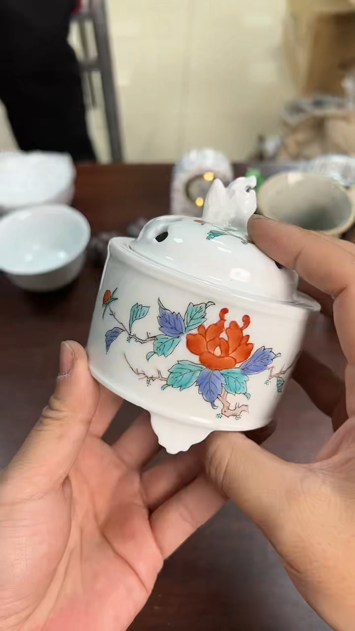 【闪购商品】锅岛手作手绘香炉
