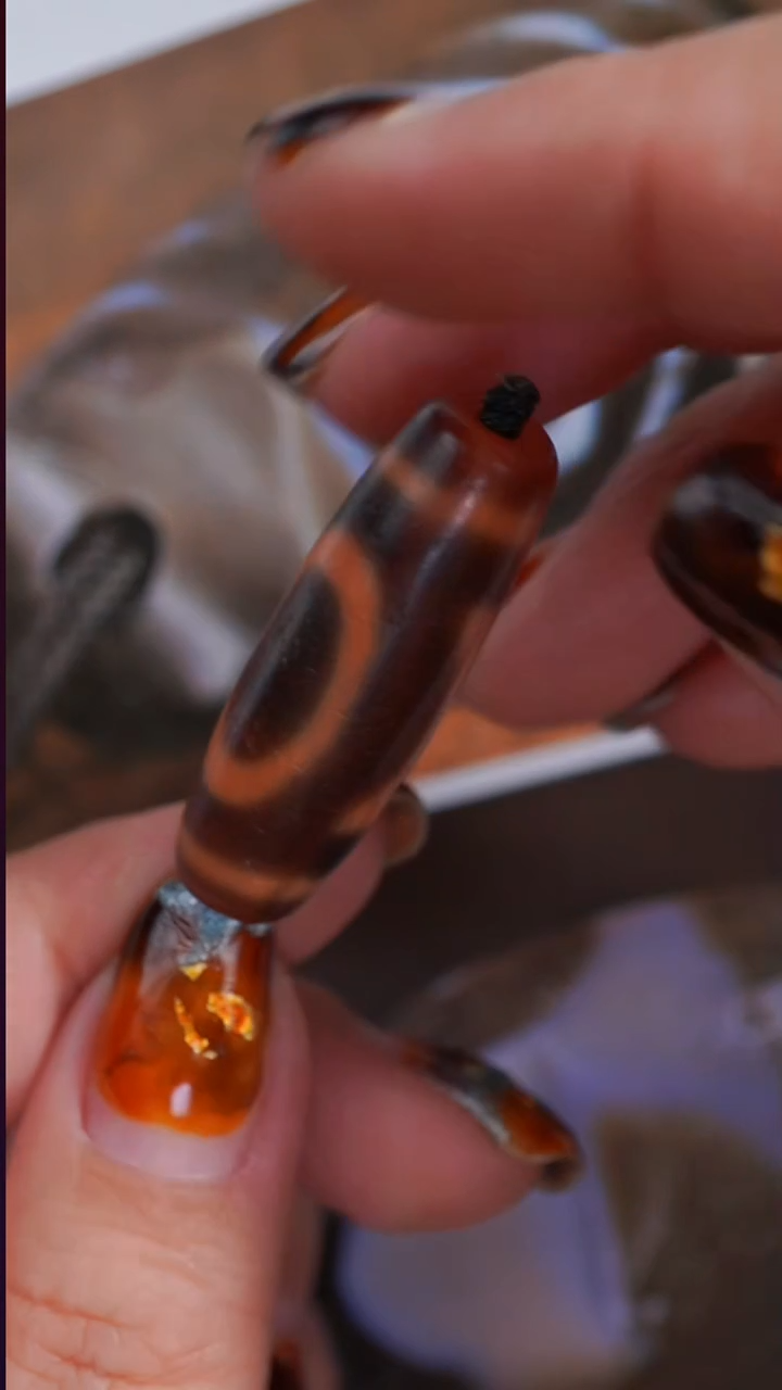 未镶嵌颈饰玛瑙/玉髓玛瑙天珠吊坠  多样性发一