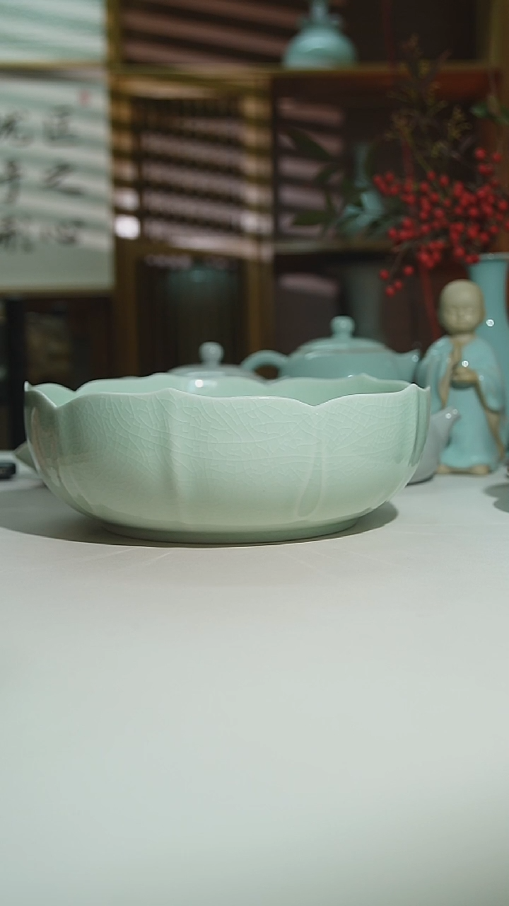 珑匠玉清莲花茶洗二级