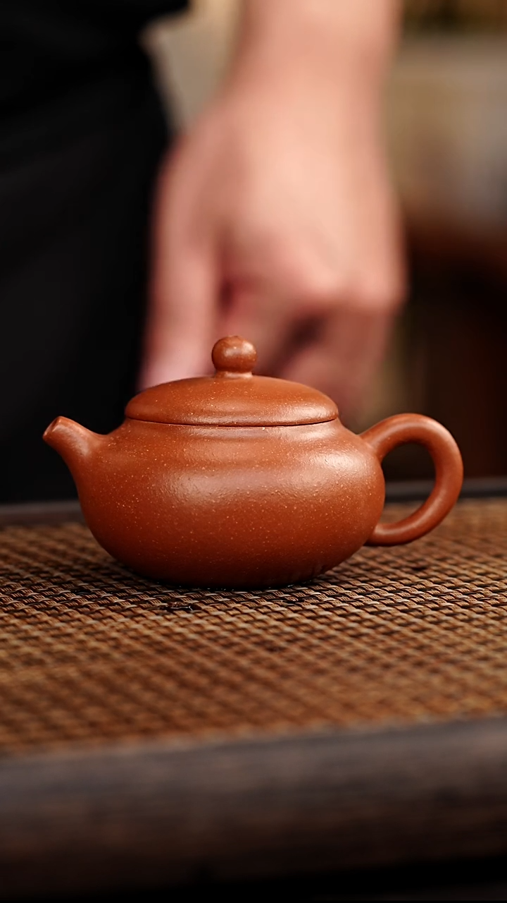 茶壶紫砂宜兴原矿紫砂       柿圆