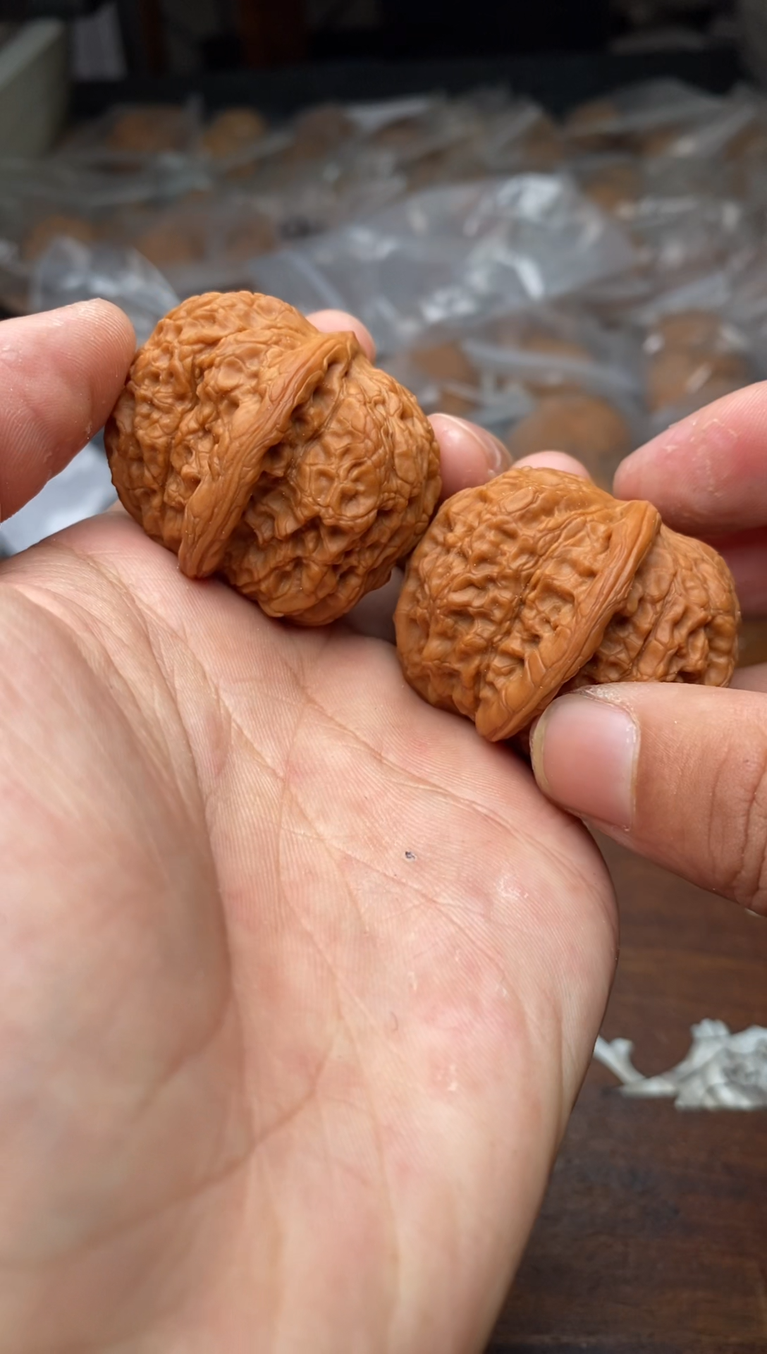 【闪购商品】文玩核桃把件A343号血麒麟39尺