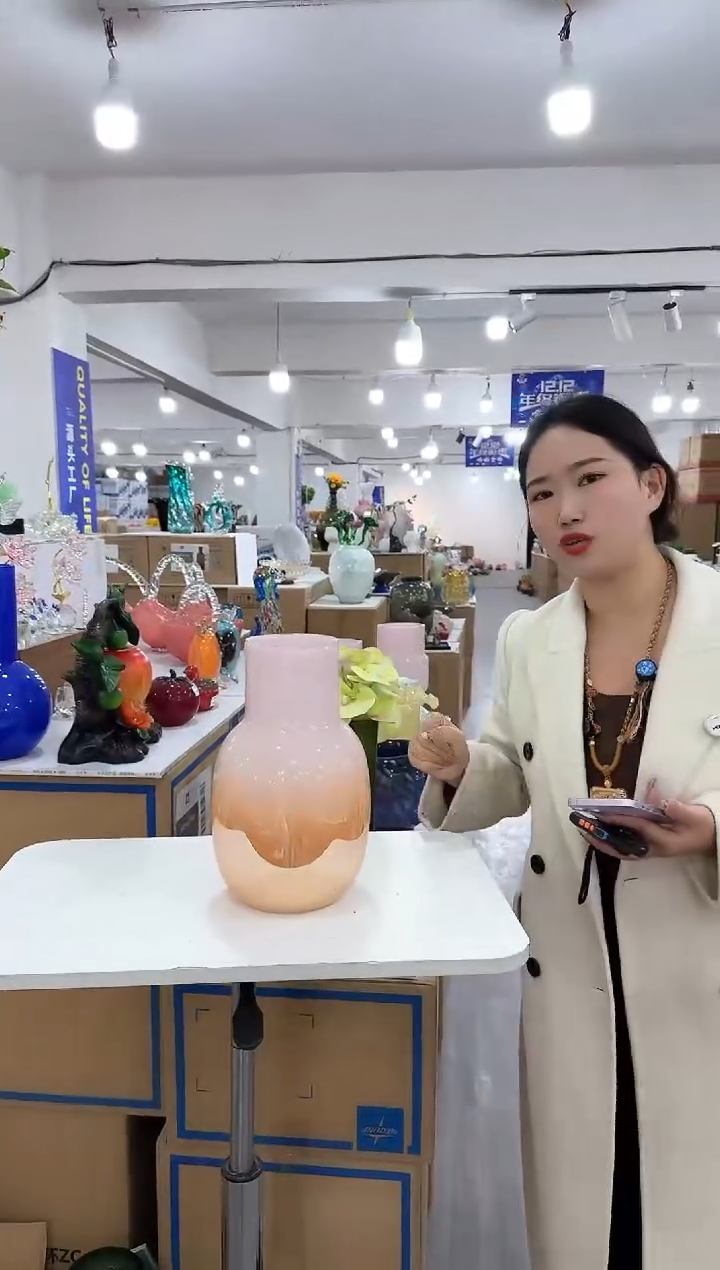 【闪购商品】无铅玻璃玖月花器F-品20